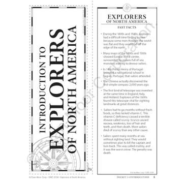 History Pockets: Explorers of North America, Grades 4-6+