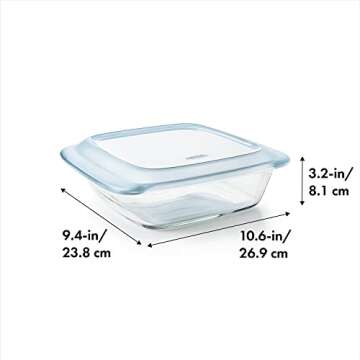 OXO Good Grips Glass 2 Qt Baking Dish with Lid