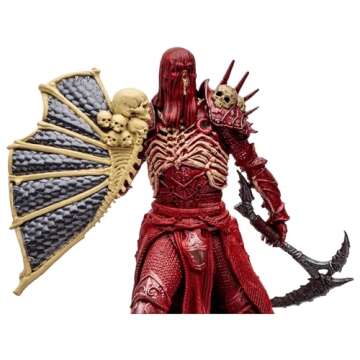 McFarlane Toys - Diablo IV Rend Barbarian and Blood Necromancer 2pk Gold Label 1:12 Scale Posed Figures, Gold Label, Amazon Exclusive