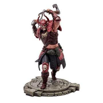 McFarlane Toys - Diablo IV Rend Barbarian and Blood Necromancer 2pk Gold Label 1:12 Scale Posed Figures, Gold Label, Amazon Exclusive