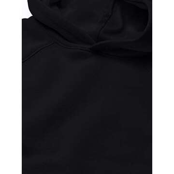 Amazon Essentials Boys' Fleece Pullover Hoodie Sweatshirts, Black, X-Small