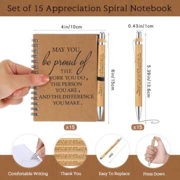 Honoson Employee Appreciation Gifts Set with Notebooks & Pens