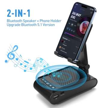 GLOPUS Bluetooth Speaker & Phone Stand for Men