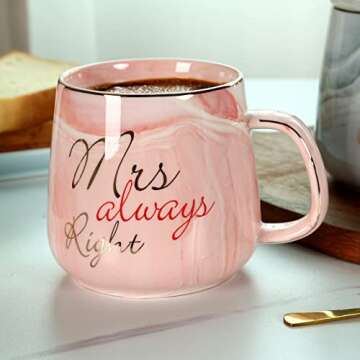 Couple Coffee Mugs Mr Right Mrs Always Right Set