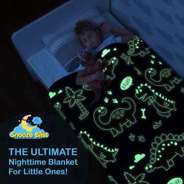 Glow Dino Blanket for Boys