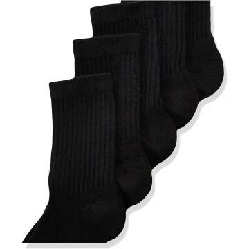 Hanes Boys' Double Tough Cushioned Socks - 12 Pairs