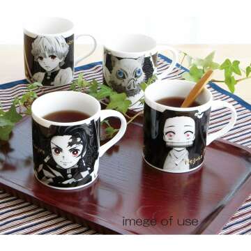 Demon Slayer 073111 Tanjiro Kamado Mug, Monochrome