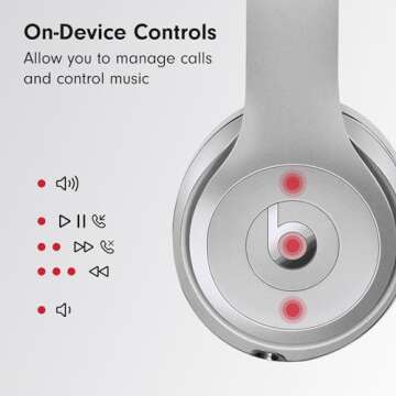 Beats Solo 3 Wireless Headphones - Silver Model