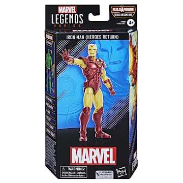 Marvel Legends Series Marvel Comics Iron Man (Heroes Return) 6-Inch Collectible Action Figures, Toys for Ages 4 and Up