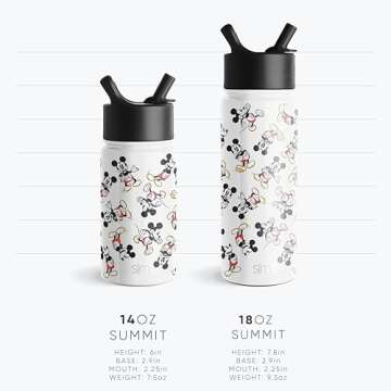 Disney Wish Kids Insulated Water Bottle with Straw