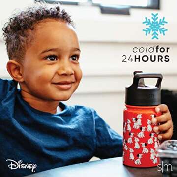 Disney Wish Kids Insulated Water Bottle with Straw