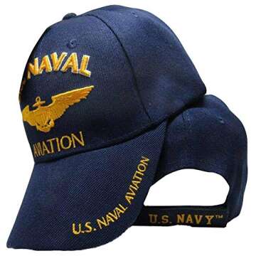 AES U.S. Navy Naval Aviation Ball Cap Baseball Cap Hat (Licensed)