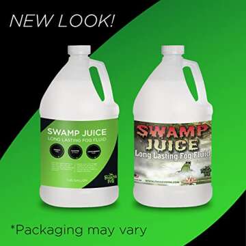 Froggy's Fog Swamp Juice Bottle , Ridiculously Long-Lasting Fog Fluid with 2-3 Hour Hang Time for Professional and Home Haunters, Theatrical Effects, and DJs, 1 Gallon