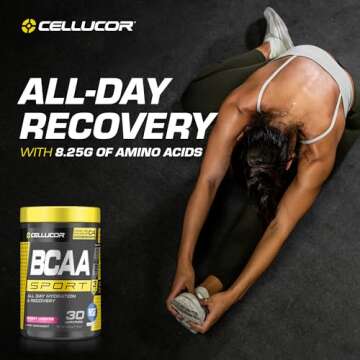 Cellucor BCAA Sport, BCAA Powder Sports Drink for Hydration & Recovery, Cherry Limeade, 30 Servings