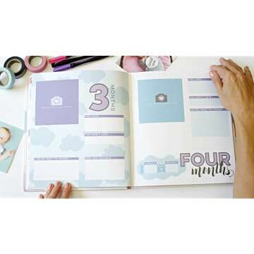 Bobee Hello Baby Memory Book for Girls' 5-Year Milestones