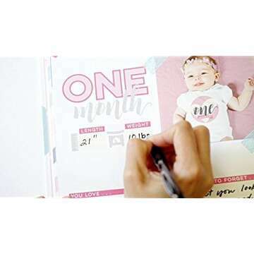 Bobee Hello Baby Memory Book for Girls' 5-Year Milestones