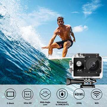 BIRDAYPRE Waterproof Camcorder Accessories for Underwater