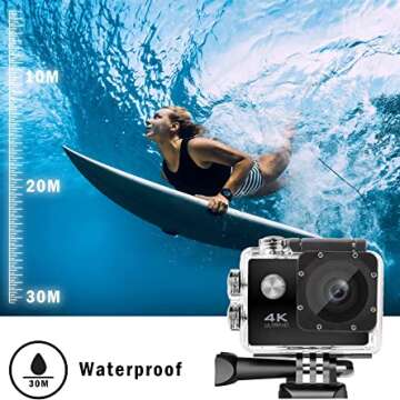 BIRDAYPRE Waterproof Camcorder Accessories for Underwater