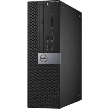 Dell Optiplex 3040 SFF Desktop PC, 24 inch FHD Monitor, Core i5-6500, 16GB RAM, 256GB Solid State Drive, Keyboard, Mouse, Windows 10 Pro 64bit (Renewed)