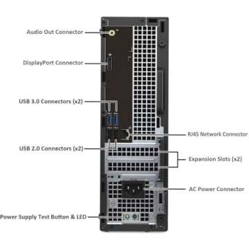 Dell Optiplex 3040 SFF Desktop PC, 24 inch FHD Monitor, Core i5-6500, 16GB RAM, 256GB Solid State Drive, Keyboard, Mouse, Windows 10 Pro 64bit (Renewed)