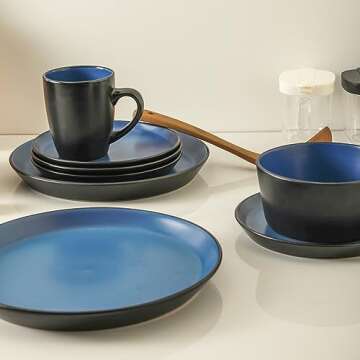 Stylish 32-Piece Stoneware Dinnerware Set for 8