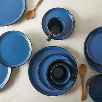 Stylish 32-Piece Stoneware Dinnerware Set for 8