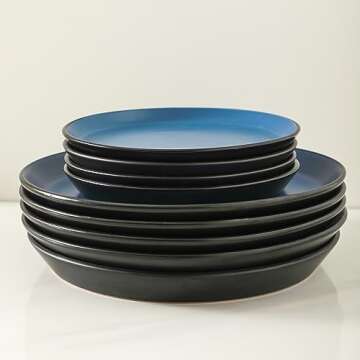 Stylish 32-Piece Stoneware Dinnerware Set for 8