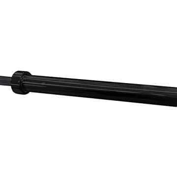 CAP Barbell 7 ft. Olympic Bar, 28mm Grip Diameter, Bronze Bushings, Black, 51.75 inches (New Version)