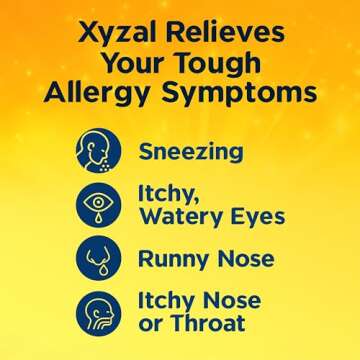 Xyzal 24 Hour Allergy Relief Medicine, Original Prescription Strength Antihistamine, Levocetirizine Dihydrochloride Tablets, 5 mg, 35 Count