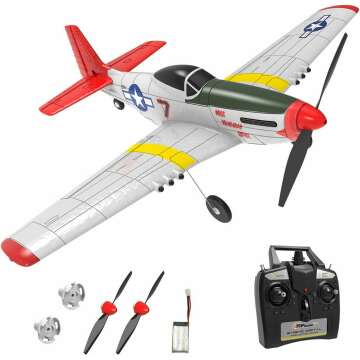 Top Race 4 Channel Remote Control Airplane for Adults