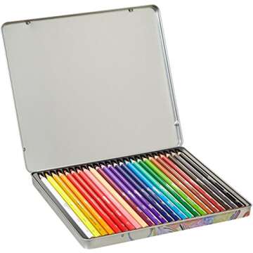 Premium Colored Pencils 24 Count - Amazon Basics