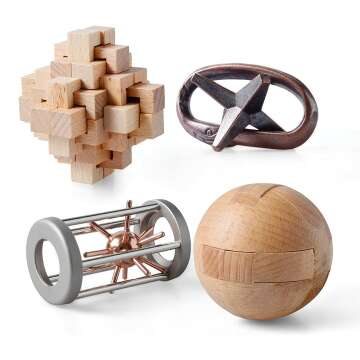 Wooden Metal Puzzles