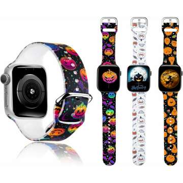 Halloween Watch Bands 3 Pack for Apple Watch