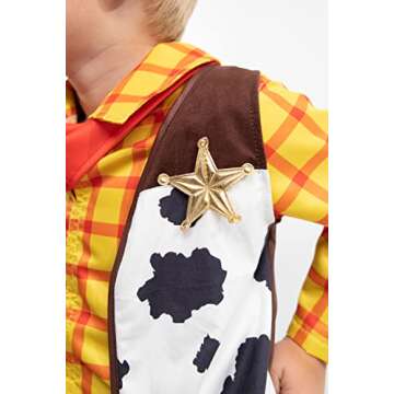 Little Adventures Cowboy Costume (Medium Age 3-5) - Machine Washable Child Pretend Play and Party Costume