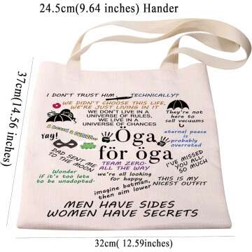 PXTIDY Umbrella TV Show Tote Bag - Reusable Canvas Design