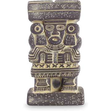 Chalchiuhtlicue Ceramic Sculpture by NOVICA