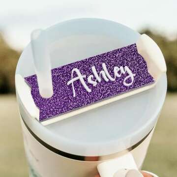 Custom Glitter Name Tag for Stanley Cups