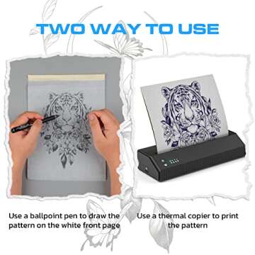 Tattoo Transfer Paper - A4 Size, 120 Sheets