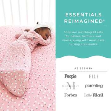 Posh Peanut Baby Crib Sheets for Boys & Girls - Viscose from Bamboo Crib Sheets for Standard Baby Mattresses (52" X 28" X 9") Emmilene