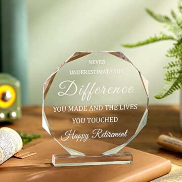 Inspirational Retirement Gifts for Men - Keepsake & Paperweight Plaque