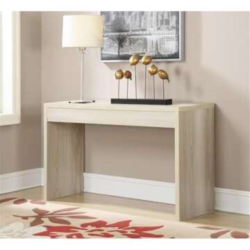 Convenience Concepts Northfield Console Table 48" - Modern Living Room Sofa Table, Contemporary Entryway Hall Table, Foyer Display Table, Weathered White