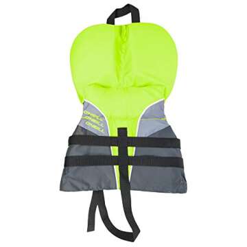 O'Neill Superlite USCG Nylon Infant Life Vest Lime/Graphite/Smoke (4727)