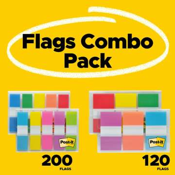 Post-it Flags Combo Pack with Dispensers - 320 Total