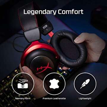 HyperX Cloud II Wireless Gaming Headset - 30 Hour Battery, 7.1 Surround Sound