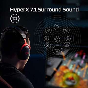 HyperX Cloud II Wireless Gaming Headset - 30 Hours Battery