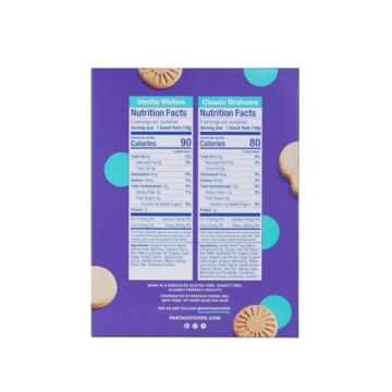 Gluten Free Mini Graham Cracker & Vanilla Wafer Snack Packs by Partake | Vegan & Dairy Free Cookies | Lunch Box Snacks | Allergy Friendly Snacks | Safe School Snack for Kids - 20 Pack