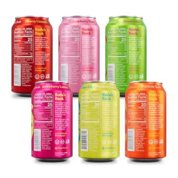 POPPI Sparkling Prebiotic Soda, Beverages w/Apple Cider Vinegar, Seltzer Water & Fruit Juice, Fun Favorites Variety, 12oz (12 Pack) (Packaging May Vary)