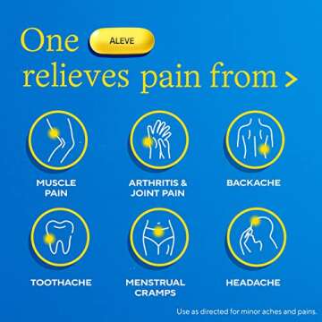 Aleve Pain Reliever & Fever Reducer Gelcaps, Naproxen Sodium, Headache Pain Relief, Back and Body Pain Relief Medicine, Pain Medicine for Adults and Children Ages 12 and Up, 90 Count