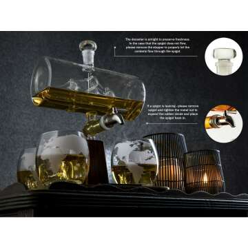 Ship Decanter Set