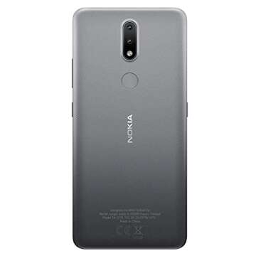 Nokia 2.4 | Android 10 | Unlocked Smartphone | 2-Day Battery | Dual SIM | US Version | 2/32GB | 6.5-Inch Screen | Charcoal